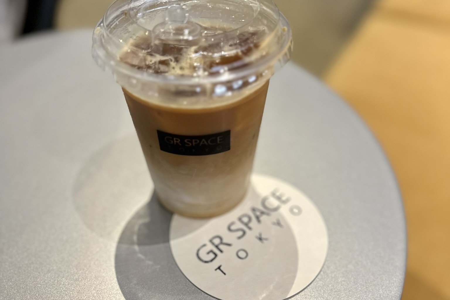 GR SPACE TOKYOでいただくカフェラテ